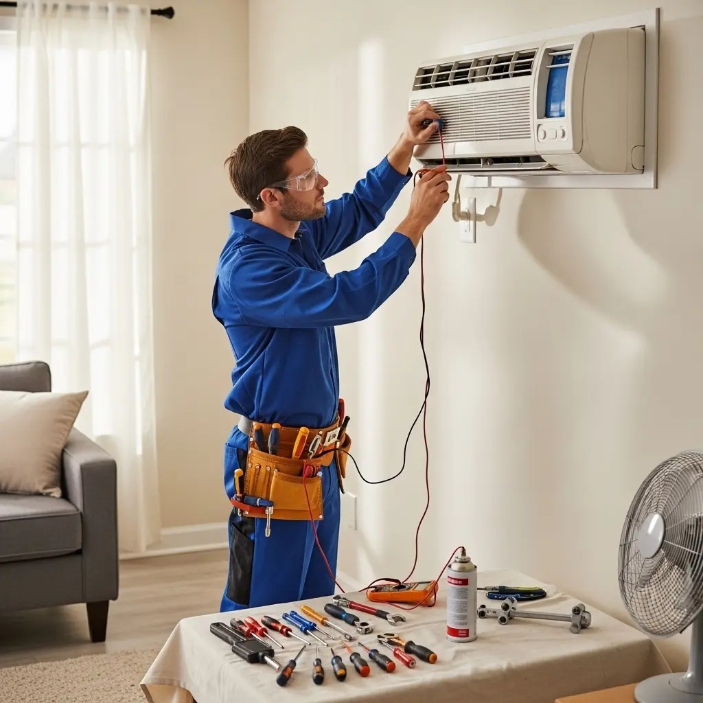 Salihli Eminçelik Eminçelik klima gaz dolumu ve bakım – Enerji verimliliği artırıldı. - Teknik servis örneği